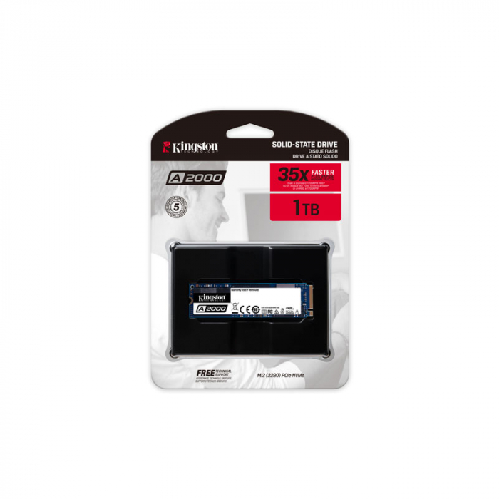 SSD M.2 2280 Kingston A2000 1TB 3D TLC NVMe