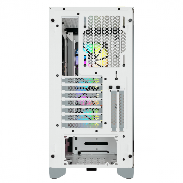 Caixa Extended-ATX Corsair iCUE 4000X RGB Tempered Glass Branca