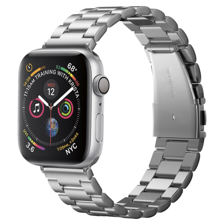 Bracelete Spigen Apple Watch All Series (44mm/42mm) Watch Band Modern Fit Silver