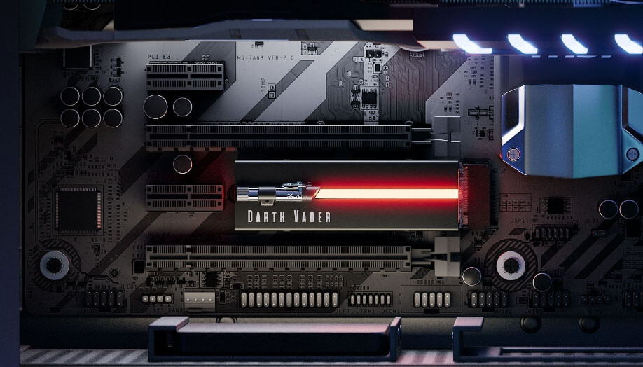 Lightsaber Collection Special Edition FireCuda PCIE Gen 4 NVMe SSD.1