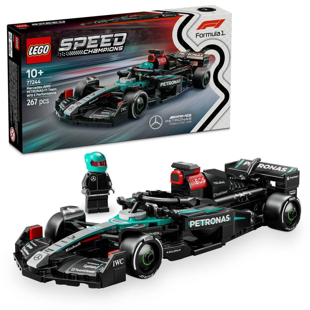 LEGO Speed Champions - Carro de Corrida Mercedes-AMG F1 W15 - 267 Peças - Item 77244