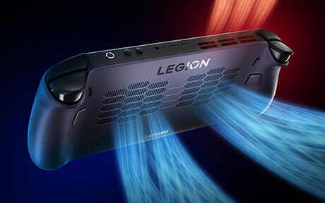 Tecnologia Térmica Avançada - Desbloqueia jogos épicos com o Legion Go S. Apresenta a implacável tecnologia Legion ColdFront. Com uma ventoinha enorme e dissipadores de calor maiores, esmaga as ondas de calor, garantindo um desempenho lendário. Mantém-te fresco e imparável, pois as ventoinhas 3D de última geração afastam o calor, mantendo-te no jogo onde quer que os teus sonhos te levem!