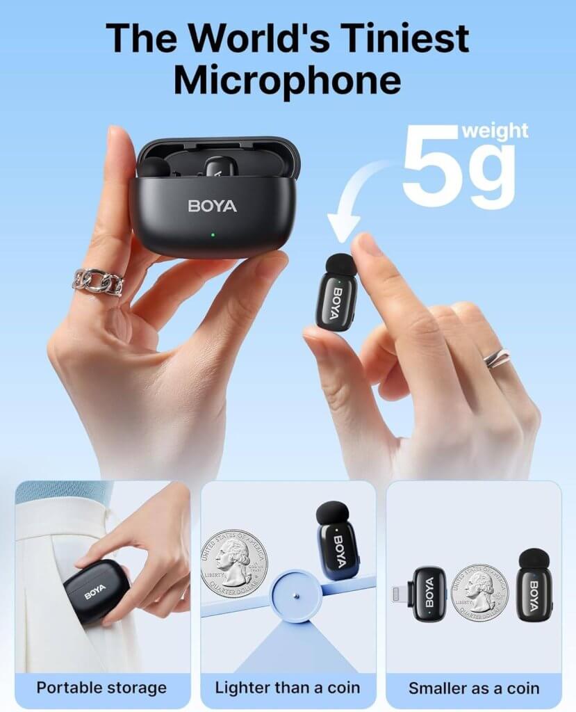 Microfone de Lapela BOYA Mini-15