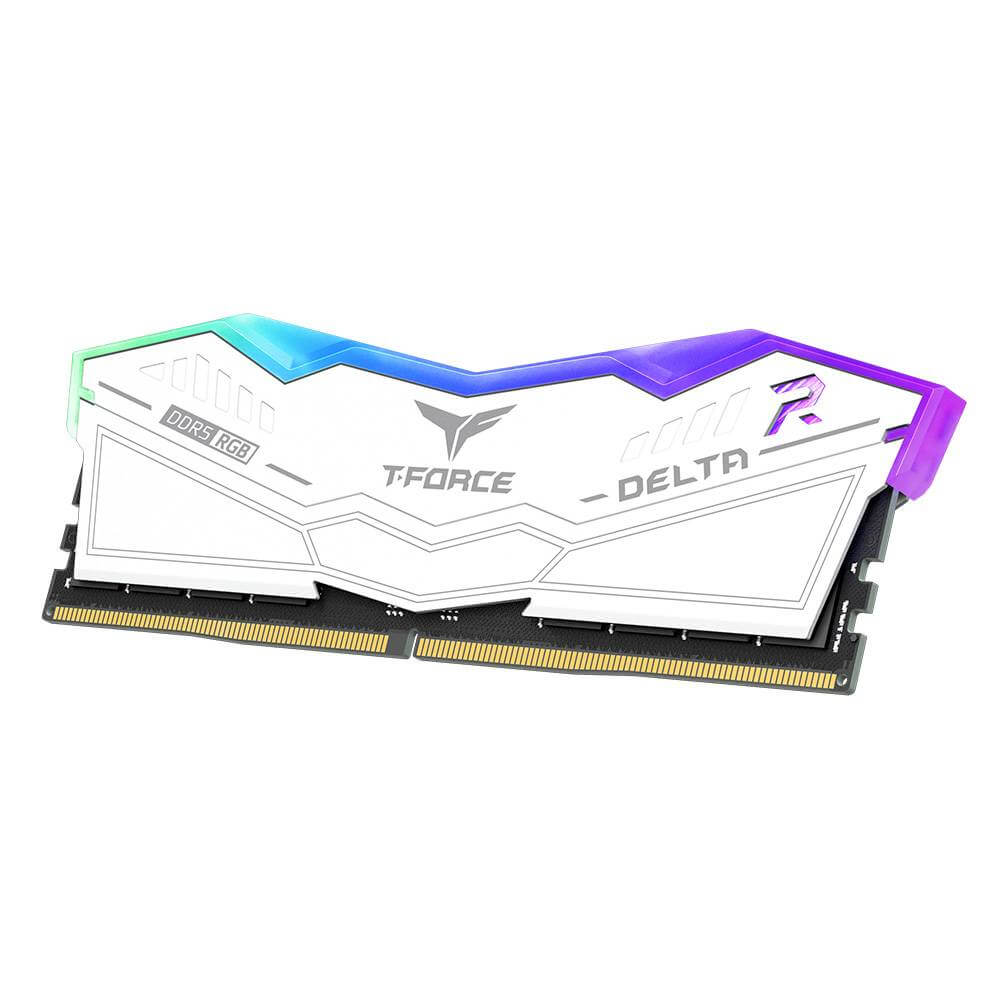 Memória RAM UDIMM TEAMGROUP Delta RGB 16GB (2x8GB) DDR5-6000MHz Branca (3)