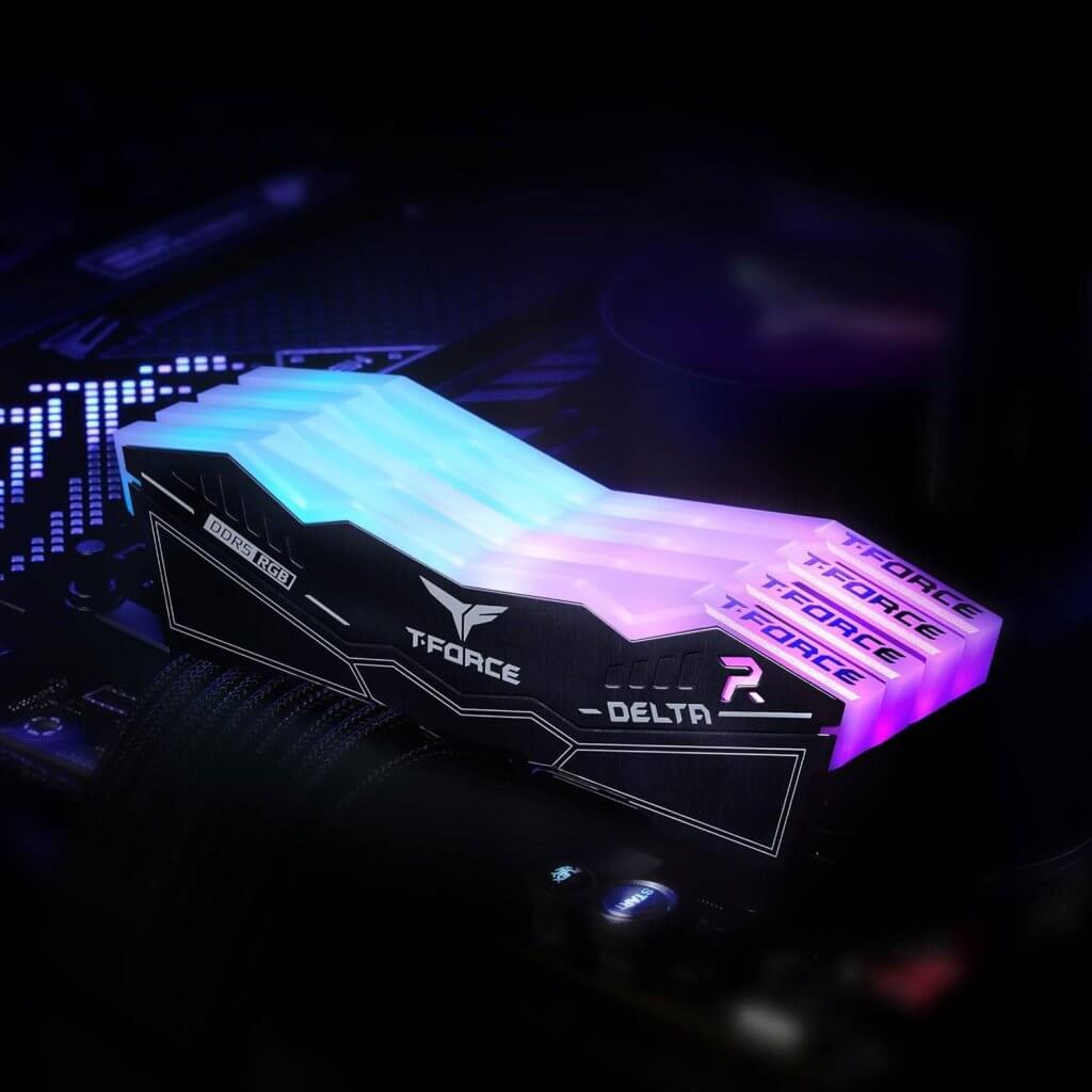 Memória RAM UDIMM TEAMGROUP Delta RGB 16GB (2x8GB) DDR5-6000MHz Preta (4)