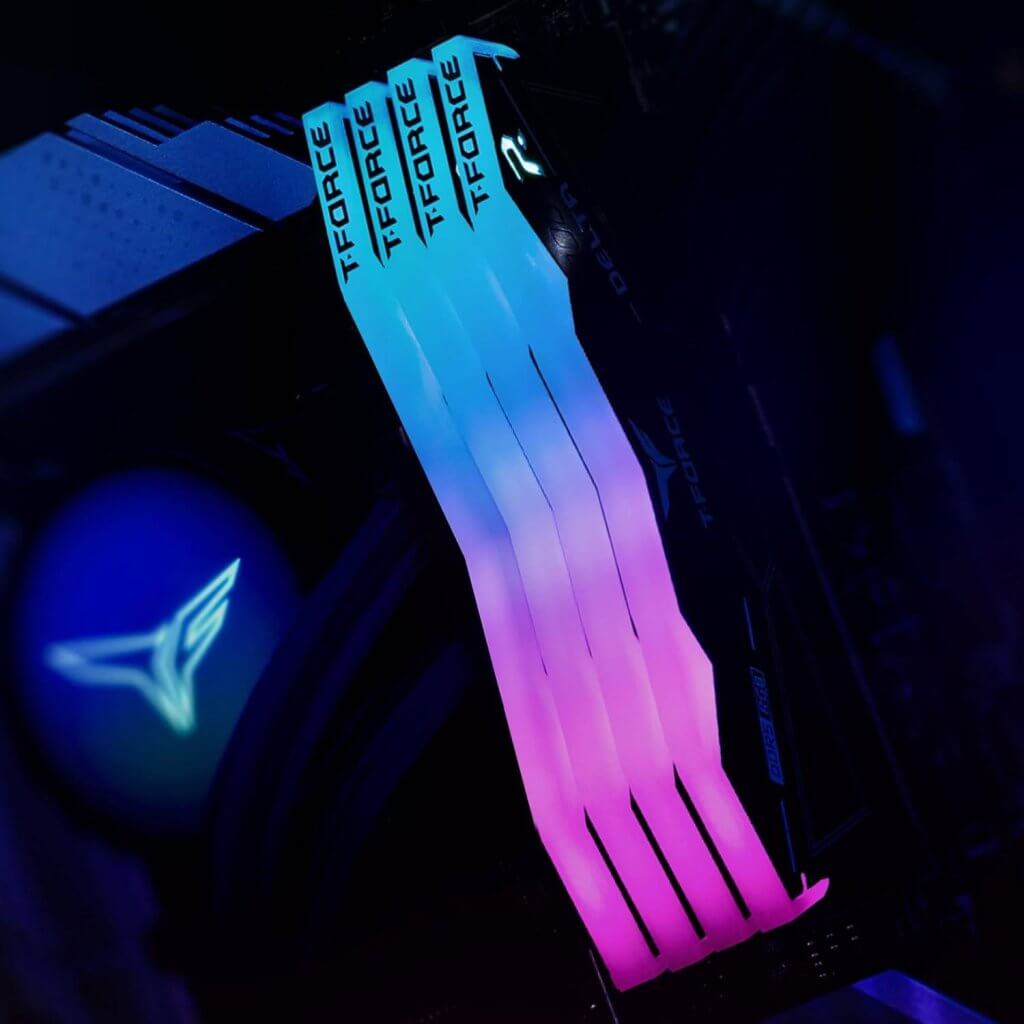 Memória RAM UDIMM TEAMGROUP Delta RGB 32GB (2x16GB) DDR5-6000MHz Preta (4)
