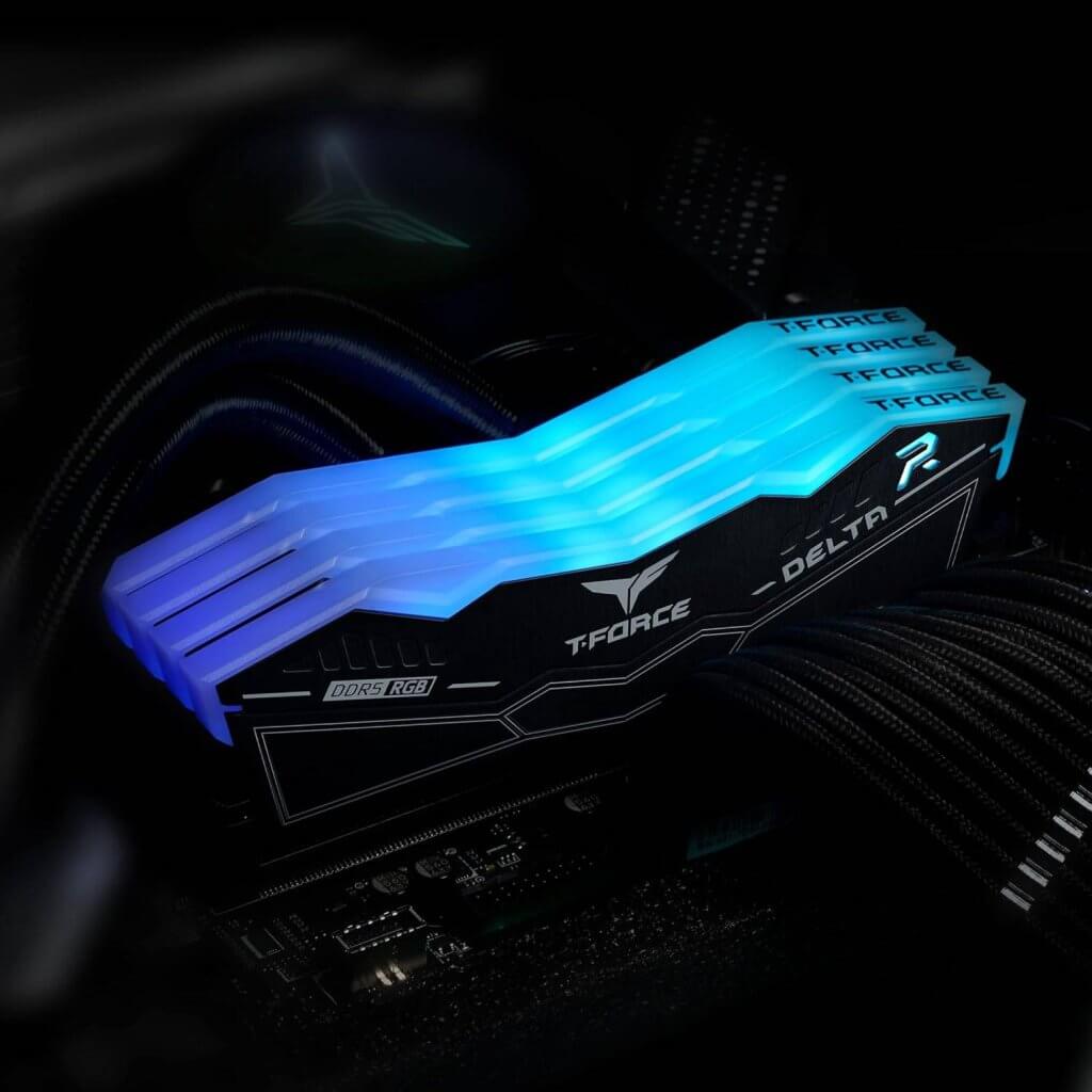 Memória RAM UDIMM TEAMGROUP Delta RGB 32GB (2x16GB) DDR5-6000MHz Preta (5)