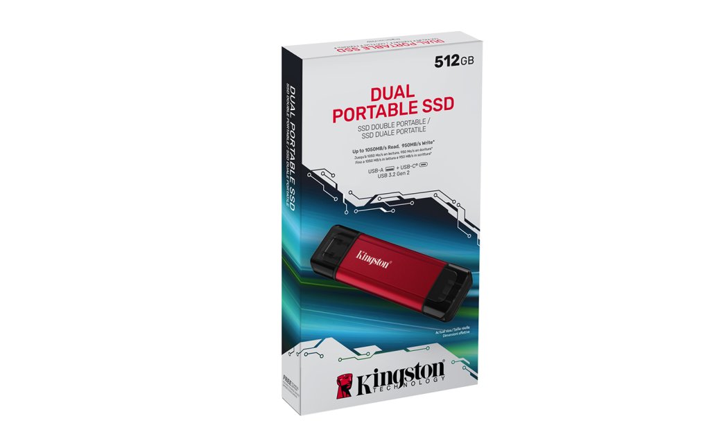 Pen Drive Kingston Dual Portable SSD 512GB