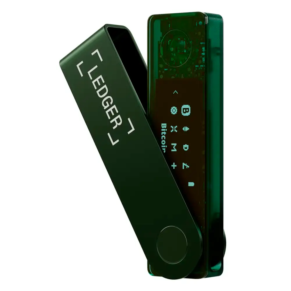 Carteira Ledger Nano X Crypto USB-C-Bluetooth Crypto Hardware Wallet Emerald Green