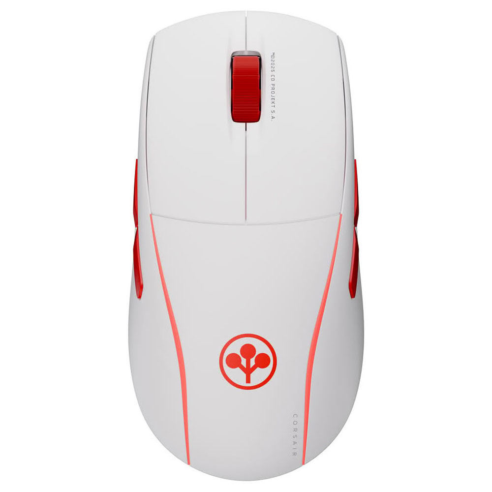 Corsair M75 WIRELESS Cyberpunk 2077 Arasaka White Edition (1)