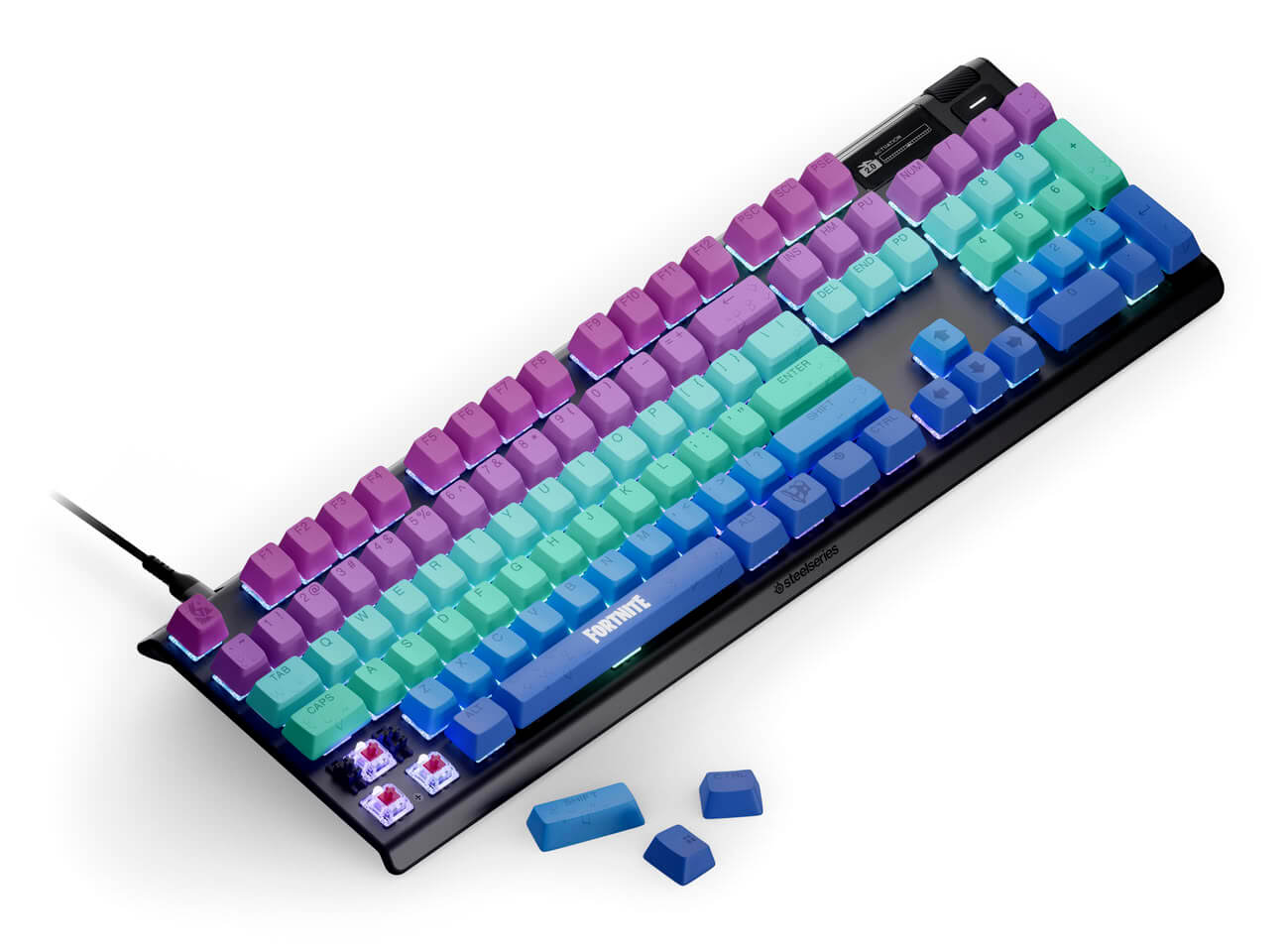PBT Keycaps Fortnite Fishstick, Guff, Supply Llama Editions (2)