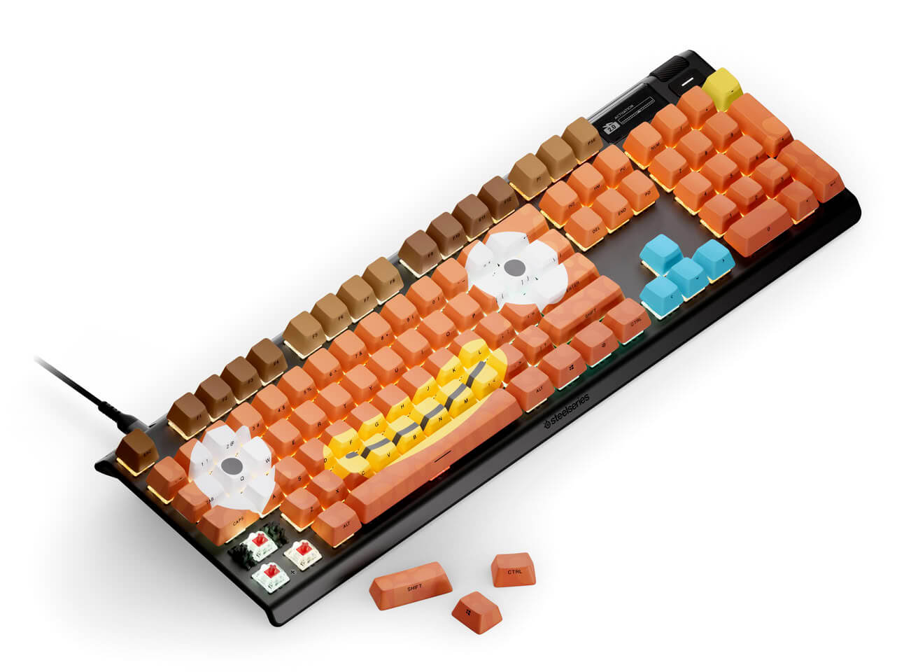 PBT Keycaps Fortnite Fishstick, Guff, Supply Llama Editions (3)